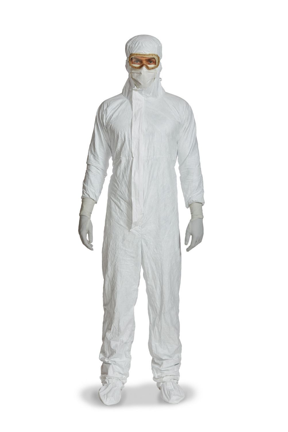 DuPont Tyvek IsoClean hooded coverall